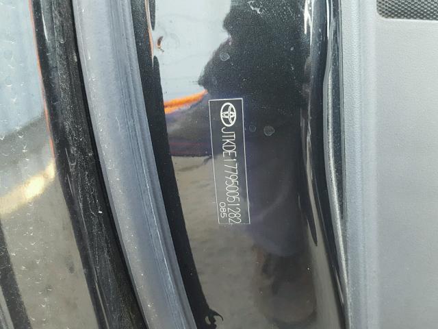 JTKDE177950051282 - 2005 TOYOTA SCION TC 黑色 照片 10