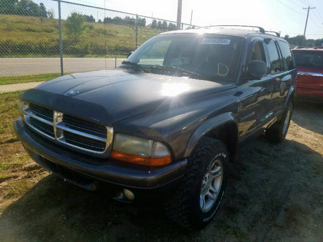 1B4HS28N41F589655 - 2001 DODGE DURANGO GRAY photo 2