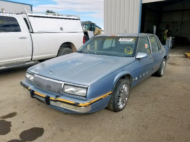 1G4HP54C5LH480229 - 1990 BUICK LESABRE CU BLUE photo 2