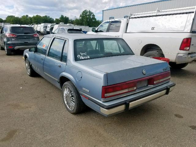 1G4HP54C5LH480229 - 1990 BUICK LESABRE CU BLUE photo 3