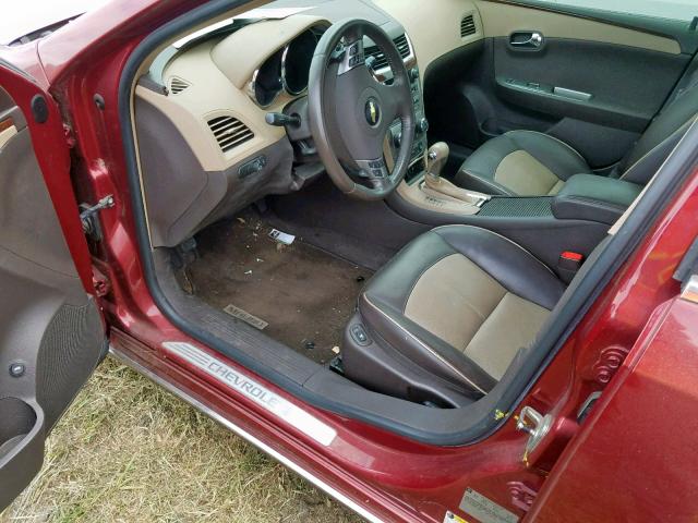 1G1ZK57719F219781 - 2009 CHEVROLET MALIBU LTZ ბურგუნდია ფოტო 9