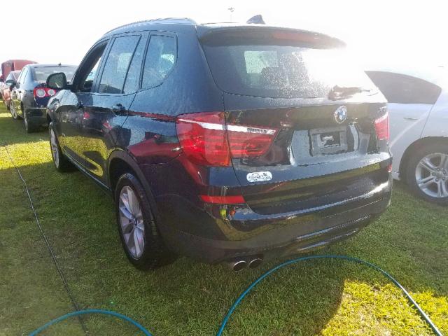 5UXWZ7C31H0V94669 - 2017 BMW X3 SDRIVE2 BLACK photo 3