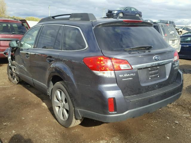 4S4BRDKC2B2375842 - 2011 SUBARU OUTBACK 3. SILVER photo 3