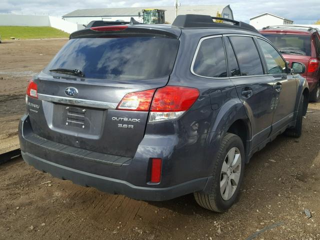 4S4BRDKC2B2375842 - 2011 SUBARU OUTBACK 3. SILVER photo 4