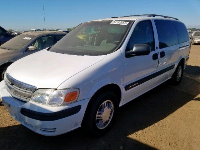 1GNDX03E52D292607 - 2002 CHEVROLET VENTURE WHITE photo 2