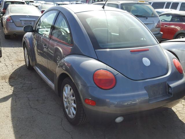 3VWCK31C14M415958 - 2004 VOLKSWAGEN NEW BEETLE 灰色 照片 3