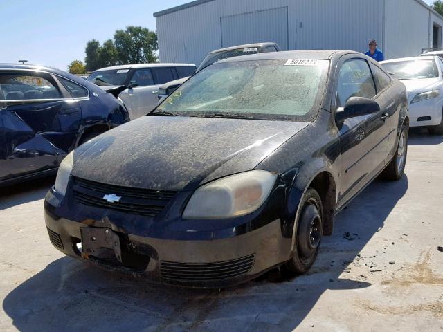 1G1AL18F667796353 - 2006 CHEVROLET COBALT LT BLACK photo 2