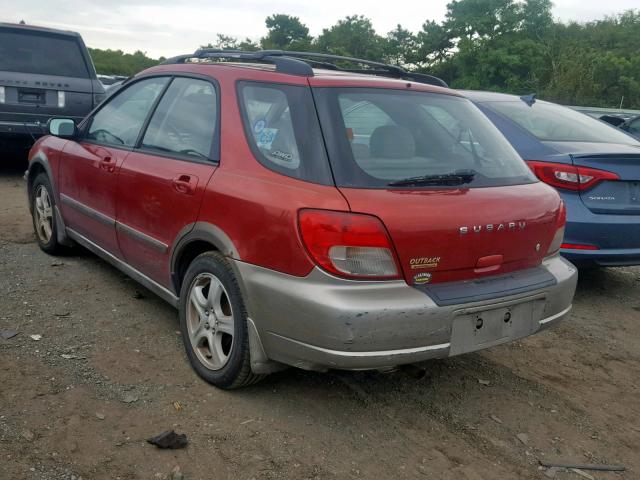 JF1GG68512H800331 - 2002 SUBARU IMPREZA OU RED photo 3