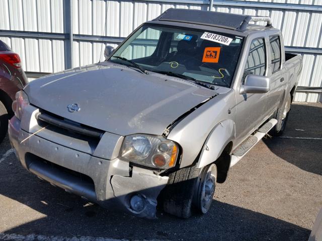 1N6ED27T51C338643 - 2001 NISSAN FRONTIER C SILVER photo 2