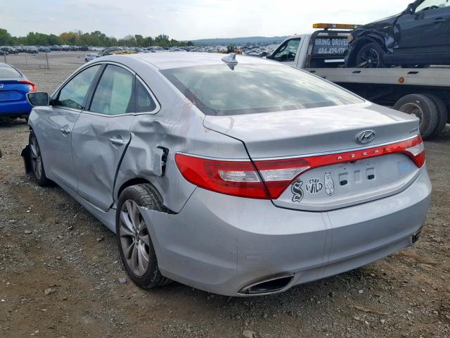 KMHFH4JG4EA382665 - 2014 HYUNDAI AZERA GLS SILVER photo 3