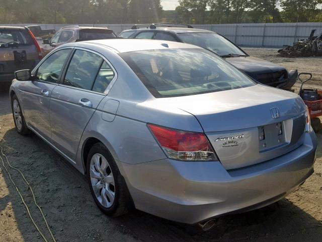 1HGCP36839A011445 - 2009 HONDA ACCORD EXL SILVER photo 3