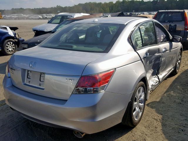 1HGCP36839A011445 - 2009 HONDA ACCORD EXL SILVER photo 4