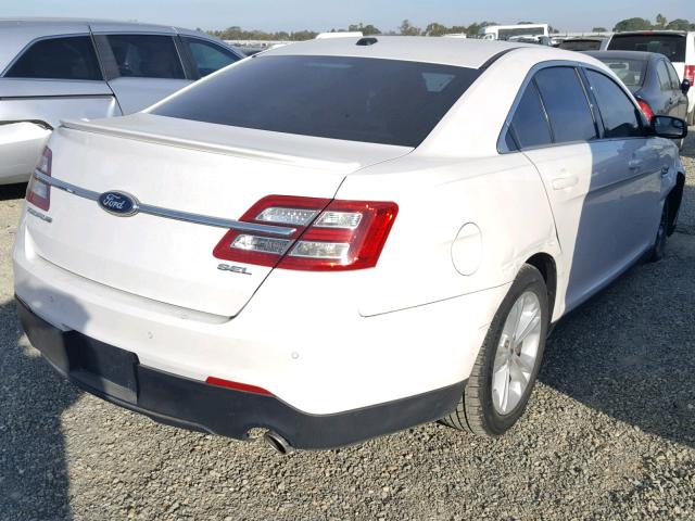 1FAHP2H83DG175401 - 2013 FORD TAURUS SEL WHITE photo 4