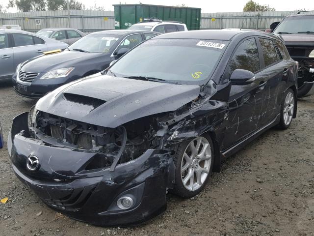 JM1BL1K48B1428711 - 2011 MAZDA SPEED 3 BLACK photo 2