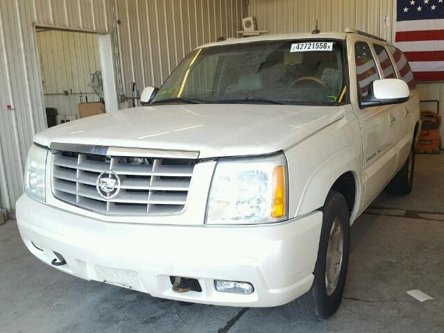 3GYFK66N24G122655 - 2004 CADILLAC ESCALADE E WHITE photo 2