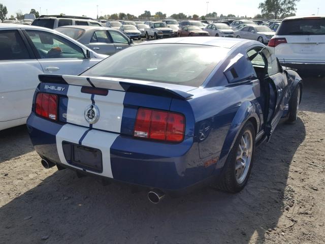 1ZVHT88S075275344 - 2007 FORD MUSTANG SH BLUE photo 4