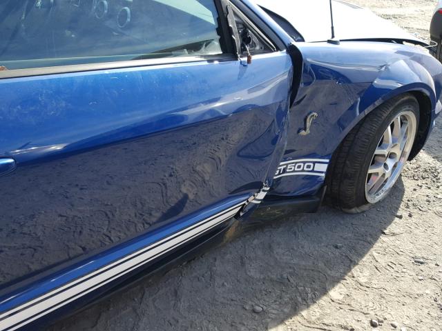 1ZVHT88S075275344 - 2007 FORD MUSTANG SH BLUE photo 9
