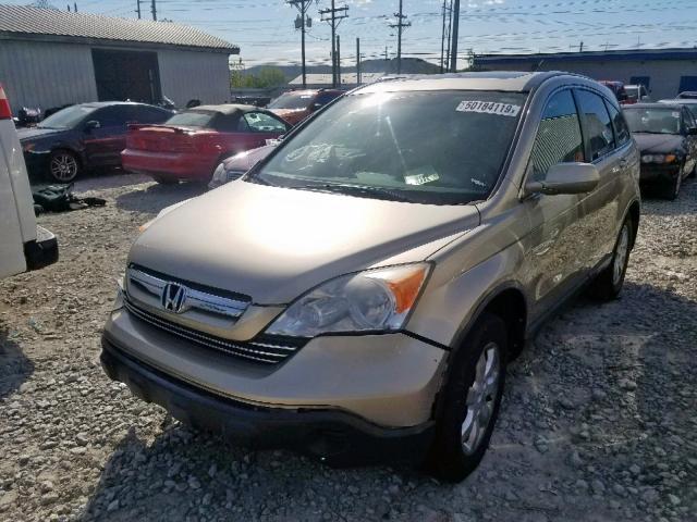 JHLRE38777C050935 - 2007 HONDA CR-V EXL GOLD photo 2