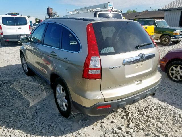 JHLRE38777C050935 - 2007 HONDA CR-V EXL GOLD photo 3