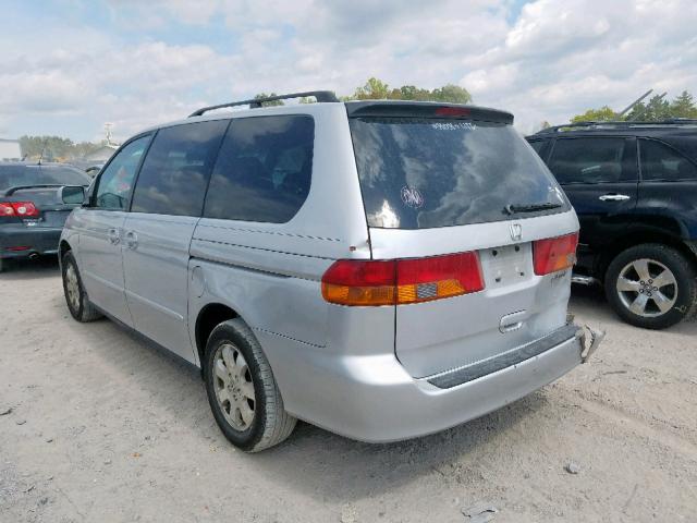 2HKRL18622H540565 - 2002 HONDA ODYSSEY EX SILVER photo 3