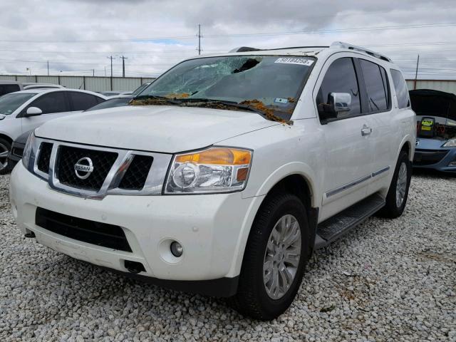 5N1BA0NE3FN614669 - 2015 NISSAN ARMADA PLA WHITE photo 2