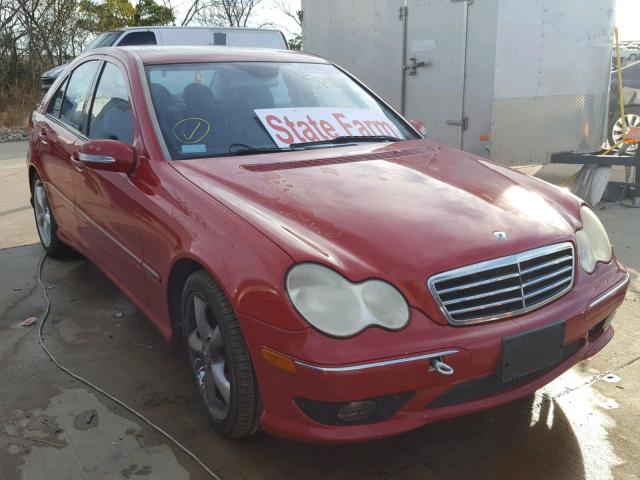 WDBRF52H76F752546 - 2006 MERCEDES-BENZ C GENERATI RED photo 1