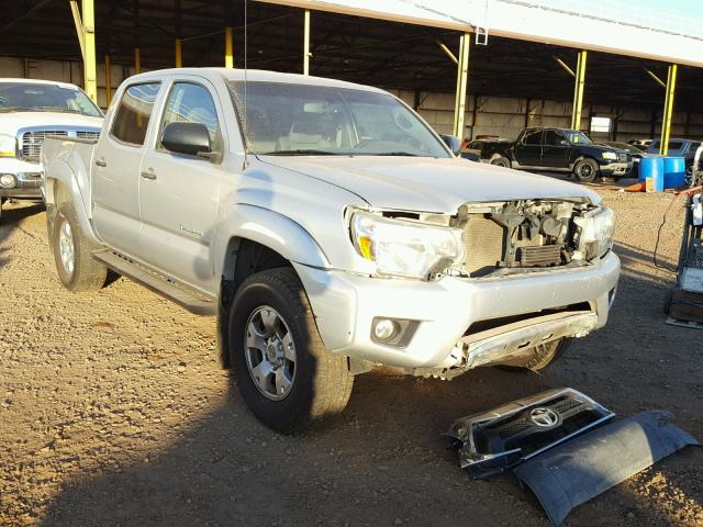 3TMJU4GN4DM150004 - 2013 TOYOTA TACOMA DOU SILVER photo 1