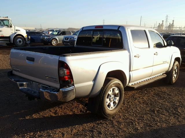 3TMJU4GN4DM150004 - 2013 TOYOTA TACOMA DOU SILVER photo 4