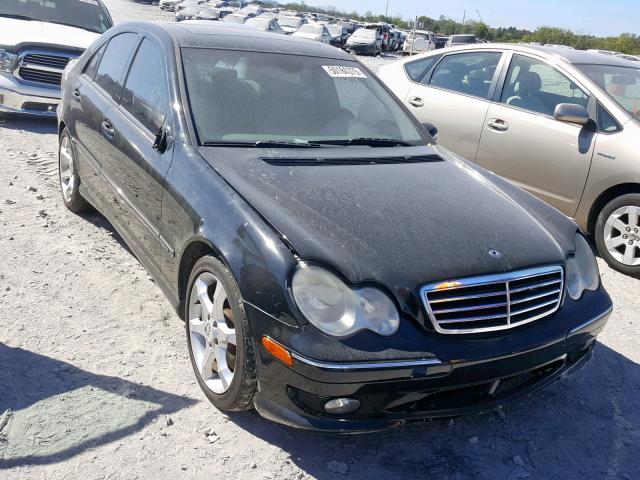 WDBRF52H67E028001 - 2007 MERCEDES-BENZ C 230 BLACK photo 1