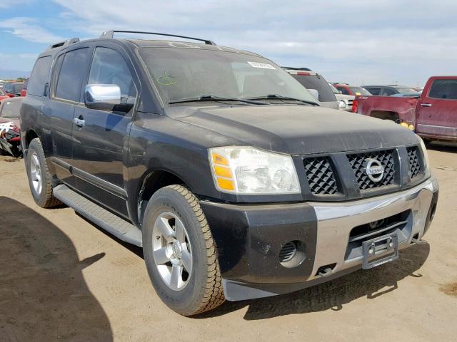 5N1AA08B24N745411 - 2004 NISSAN ARMADA SE BLACK photo 1