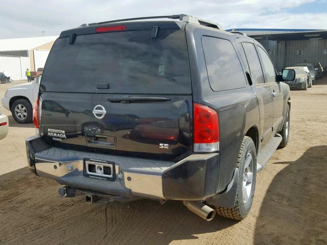 5N1AA08B24N745411 - 2004 NISSAN ARMADA SE BLACK photo 4