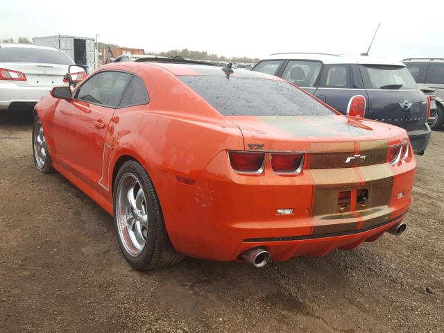 2G1FK1EJ1B9107958 - 2011 CHEVROLET CAMARO 2SS ORANGE photo 3