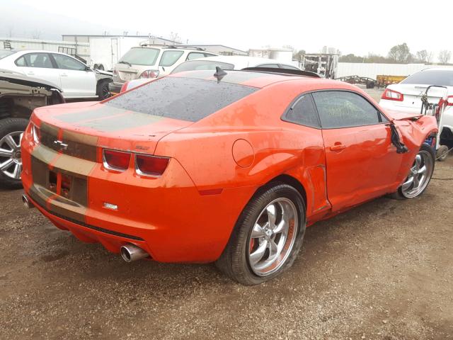 2G1FK1EJ1B9107958 - 2011 CHEVROLET CAMARO 2SS ORANGE photo 4