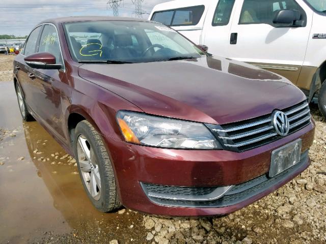 1VWBH7A31CC022222 - 2012 VOLKSWAGEN PASSAT SE PURPLE photo 1