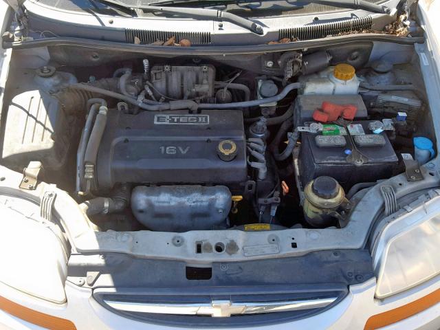 KL1TD66668B099544 - 2008 CHEVROLET AVEO BASE Gümüş foto 7