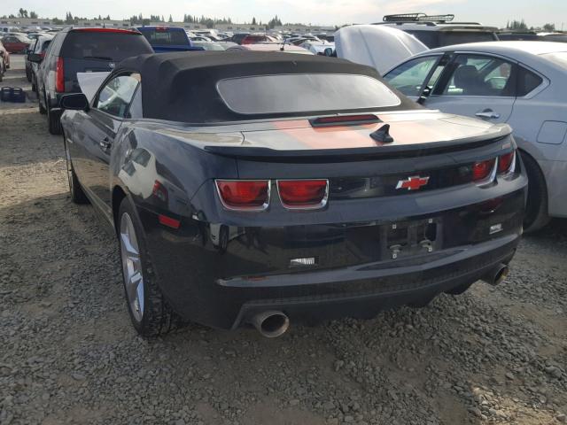 2G1FK3DJ9B9183618 - 2011 CHEVROLET CAMARO 2SS BLACK photo 3