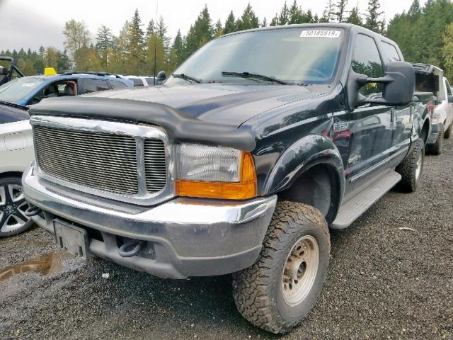 1FTSW31F6YEE03345 - 2000 FORD F350 SRW S BLACK photo 2