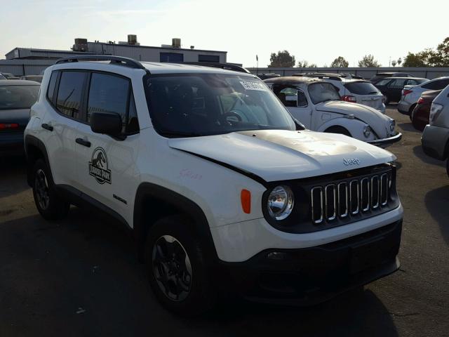 ZACCJBAB3HPG21535 - 2017 JEEP RENEGADE S WHITE photo 1