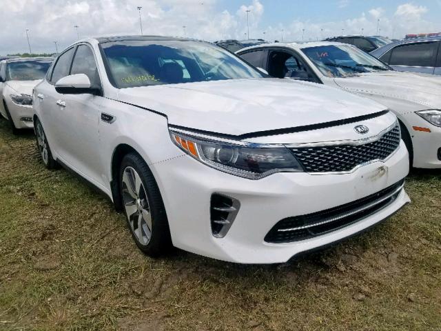 5XXGW4L21GG015424 - 2016 KIA OPTIMA SX WHITE photo 1