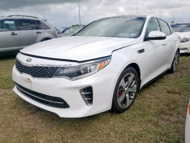 5XXGW4L21GG015424 - 2016 KIA OPTIMA SX WHITE photo 2