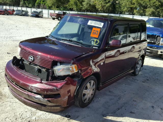 JTLKT324064040411 - 2006 TOYOTA SCION XB PURPLE photo 2