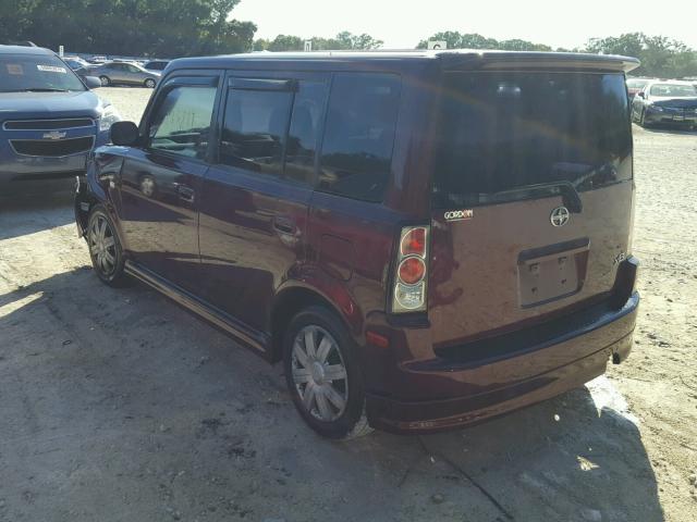 JTLKT324064040411 - 2006 TOYOTA SCION XB PURPLE photo 3