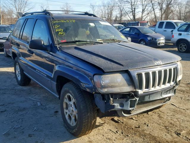 1J4GW48N24C342083 - 2004 JEEP GRAND CHER BLUE photo 1