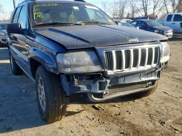 1J4GW48N24C342083 - 2004 JEEP GRAND CHER BLUE photo 10