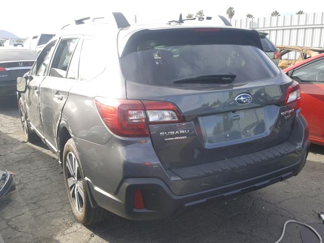 4S4BSENC9J3337264 - 2018 SUBARU OUTBACK 3. GRAY photo 3