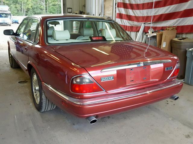 SAJMX1349SC720353 - 1995 JAGUAR XJ12 MAROON photo 3