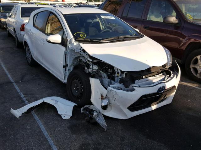 JTDKDTB3XG1116381 - 2016 TOYOTA PRIUS C WHITE photo 1