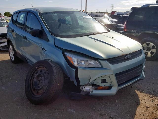 1FMCU0F72DUC84389 - 2013 FORD ESCAPE S TEAL photo 1