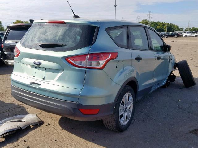 1FMCU0F72DUC84389 - 2013 FORD ESCAPE S TEAL photo 4