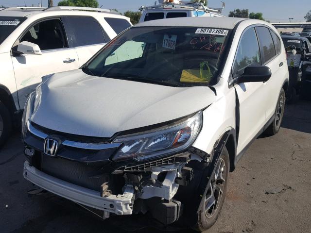 5J6RM3H41GL031765 - 2016 HONDA CR-V SE WHITE photo 2